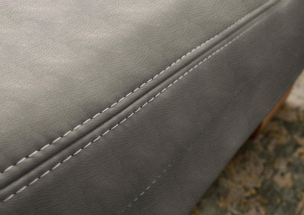 WOHNLANDSCHAFT Schlammfarben Mikrofaser  - Wildeiche/Schlammfarben, KONVENTIONELL, Holz/Textil (243/343/185cm) - Voleo