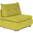 SCHLAFSESSEL Webstoff Gelb - Chromfarben/Gelb, Design, Textil/Metall (94/86/83cm) - NOVEL