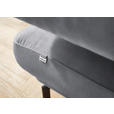 ECKSOFA in Chenille Grau  224/305 cm  - Schwarz/Grau, Design, Textil/Metall (224/305cm) - Dieter Knoll