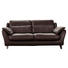 ZWEISITZER-SOFA Echtleder Braun - Wengefarben/Braun, KONVENTIONELL, Leder (236/84/103cm) - Black Label by W.Sch