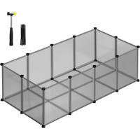 HEIMTIERGEHEGE - Grau, Basics, Kunststoff (143/46/73cm)