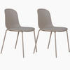 STOLSET 2 styck  - ljusgrå, Modern, metall/plast (48/86/56cm) - MID.YOU