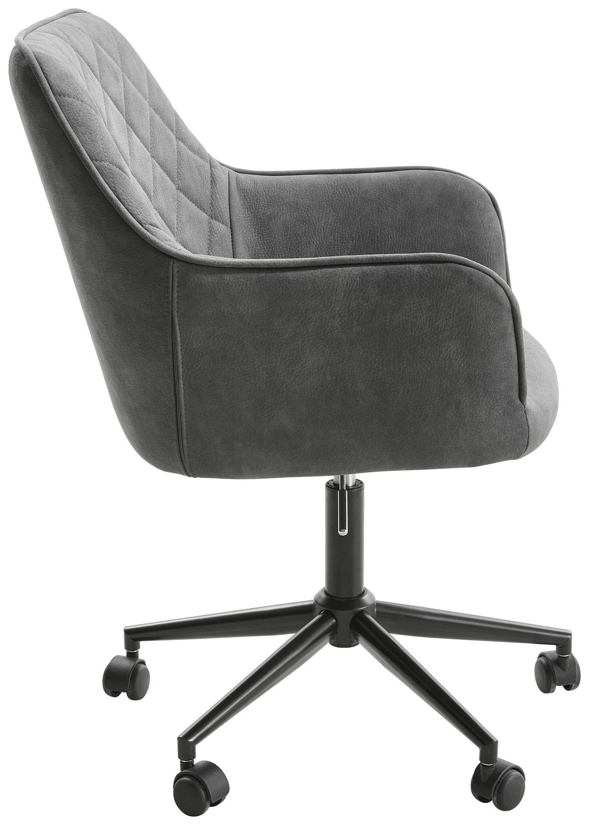 Scaun birou  gri, negru  - negru/gri, Design, plastic/metal (57/88-100/62cm) - Xora
