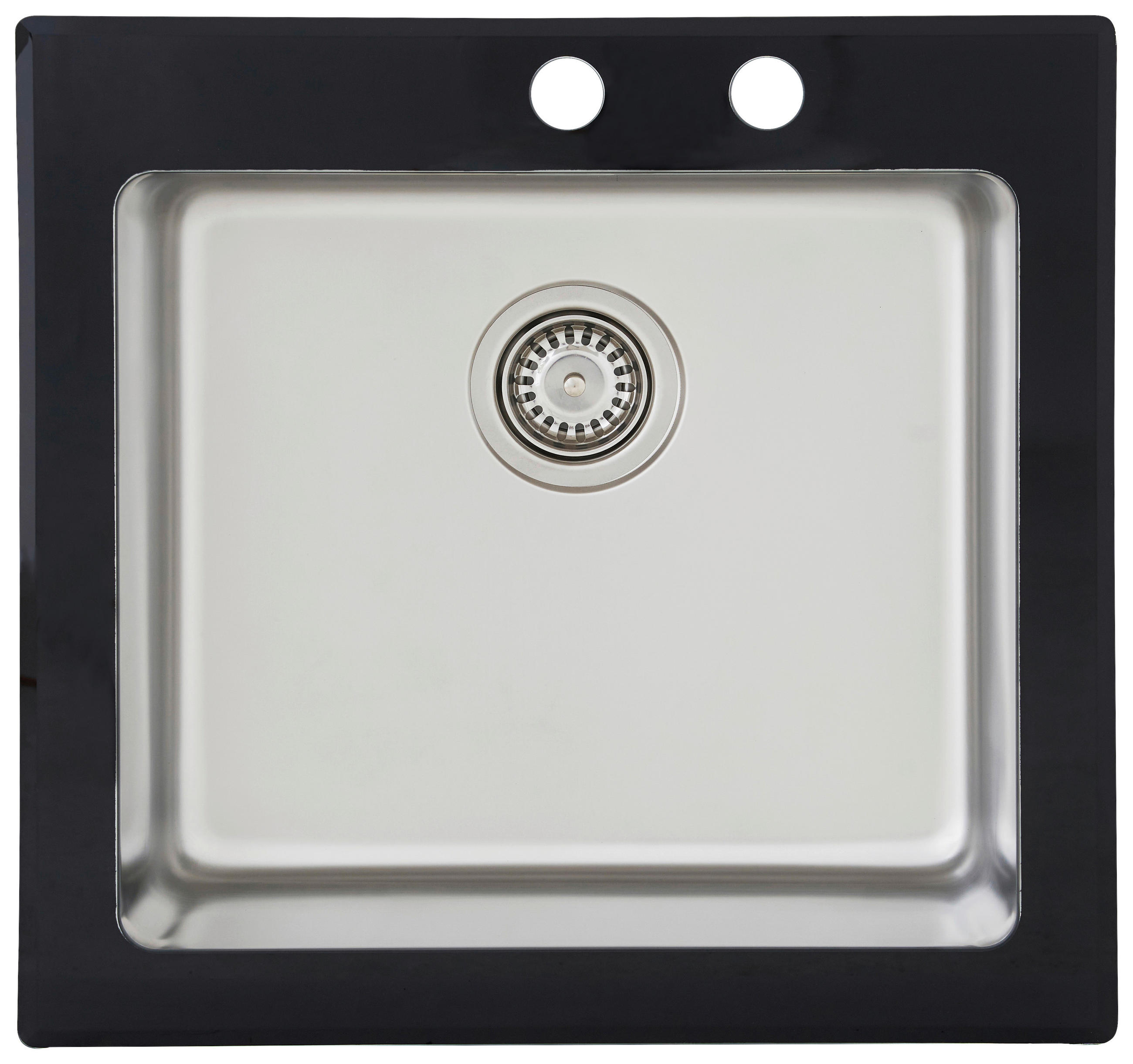 DISKHO 1720NEWYORK55X53S  - svart, Trend, metall/glas (55/21/53cm) - Respekta
