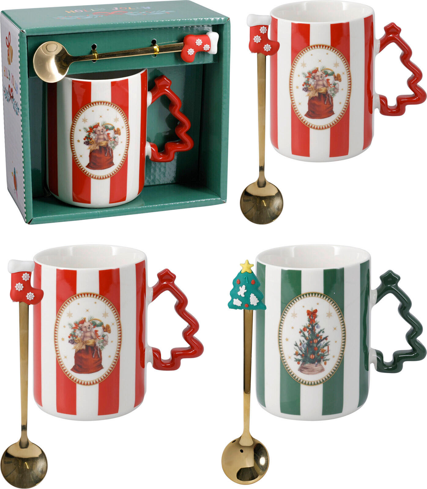 KÁVÉSBÖGREKÉSZLET  - többszínű, Basics, kerámia (390ml)