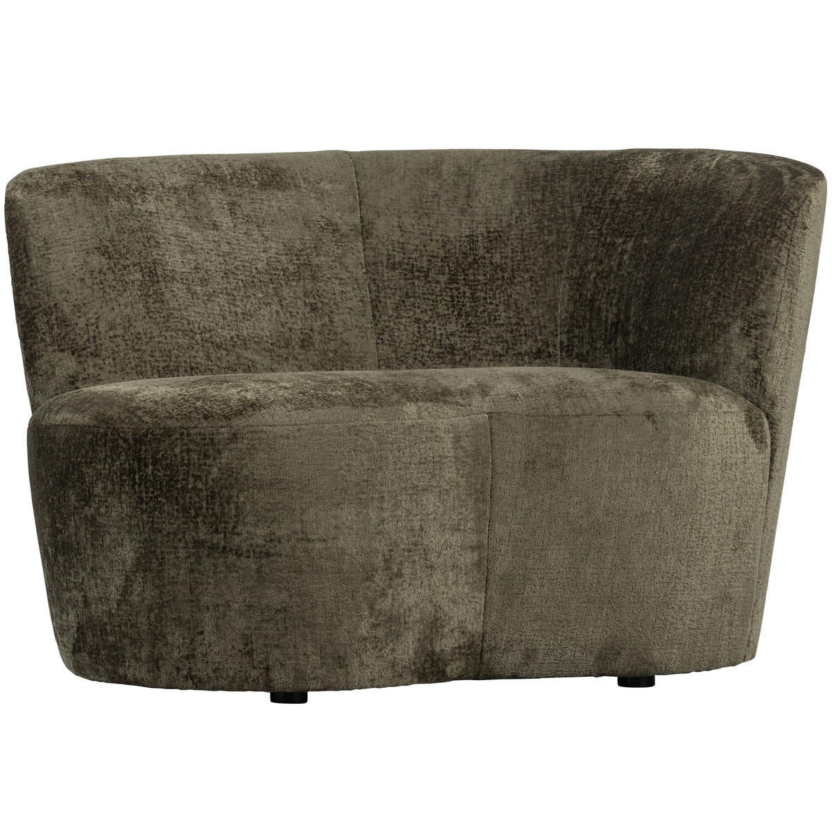 RÉCAMIERE in Samt Dunkelgrün  - Dunkelgrün/Schwarz, Design, Kunststoff/Textil (112/73/80cm) - Livetastic