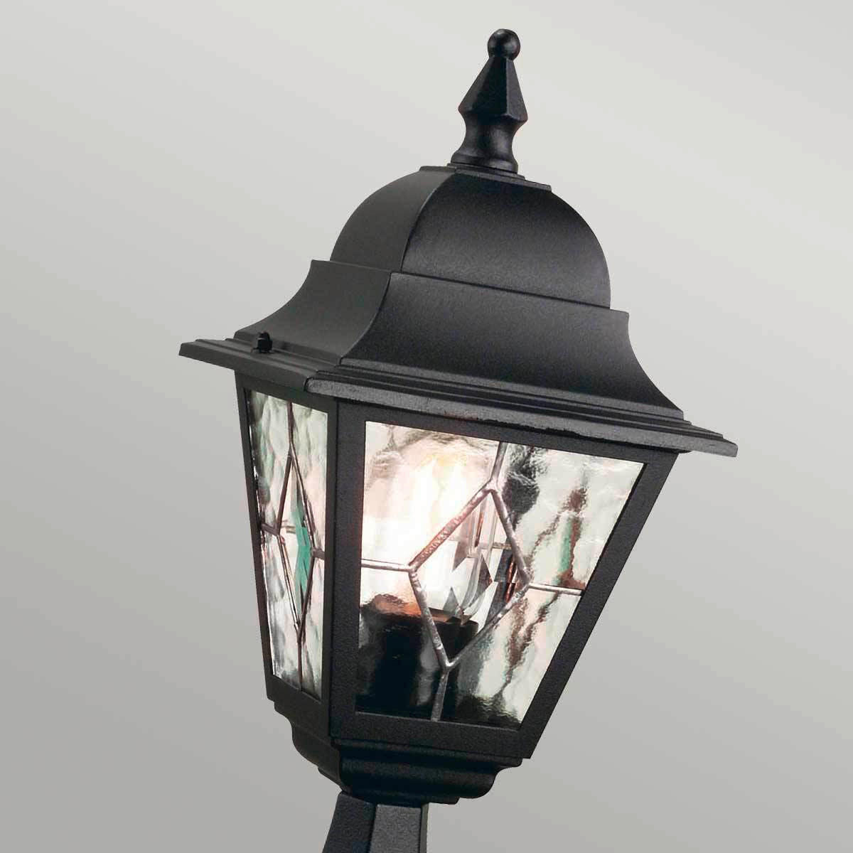 VÄGLAMPA - svart, Klassisk, metall/glas (44/18,4/18,4cm) - Elstead Lighting