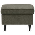 HOCKER in Textil Schwarz, Olivgrün  - Schwarz/Olivgrün, Basics, Holz/Textil (63/43/42cm) - Carryhome
