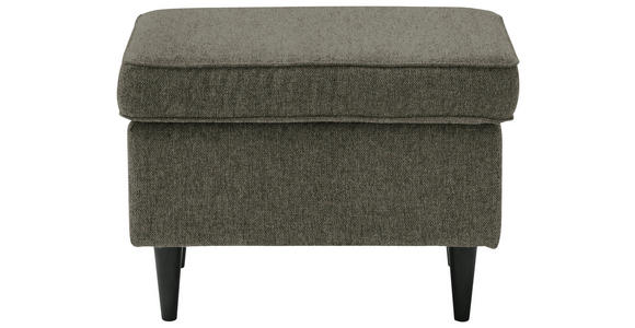 HOCKER in Textil Schwarz, Olivgrün  - Schwarz/Olivgrün, Basics, Holz/Textil (63/43/42cm) - Carryhome