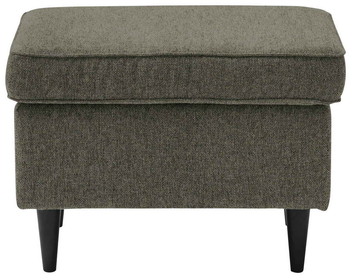 HOCKER in Textil Olivgrün, Schwarz  - Schwarz/Olivgrün, Basics, Holz/Textil (63/43/42cm) - Carryhome