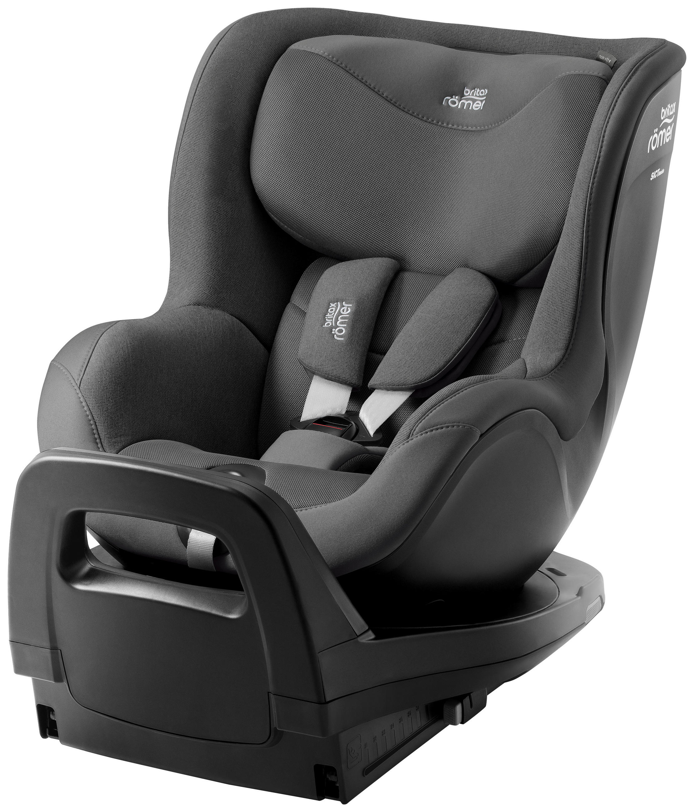 REBOARDER-KINDERSITZ Dualfix Pro M - Dunkelgrau/Grau, Basics, Kunststoff/Textil (44/48/74cm) - Britax Römer