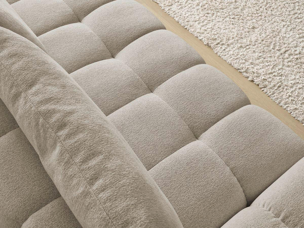 SCHLAFSOFA Flachgewebe Taupe  - Taupe/Schwarz, MODERN, Kunststoff/Textil (278/115/90cm)