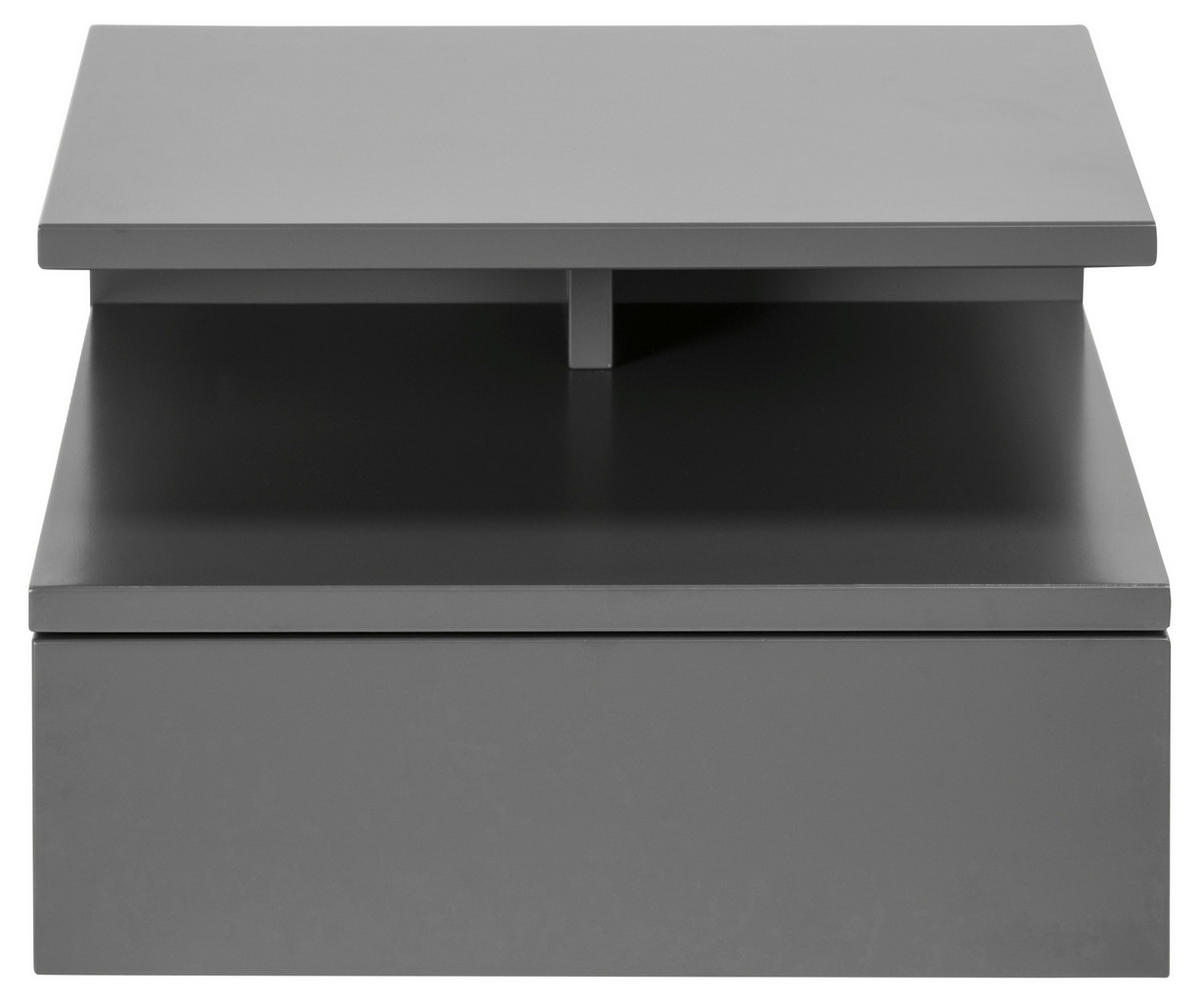 NACHTSCHRANK 35/22,5/32 cm  - Grau, Design, Holzwerkstoff (35/22,5/32cm)