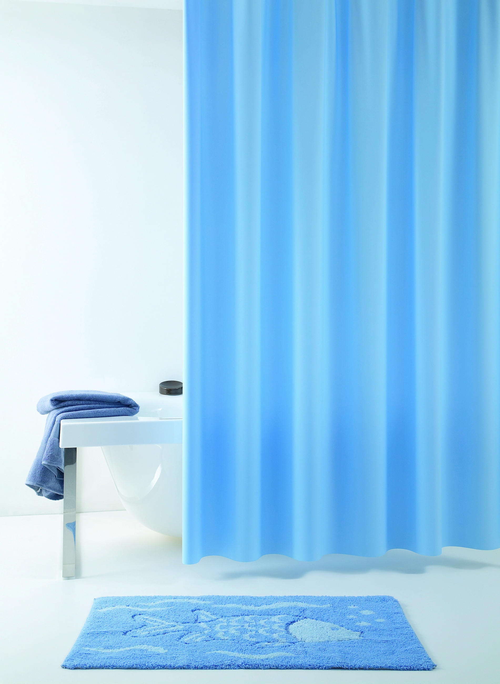 Grund Duschvorhang Allura Blau 180x200 cm
