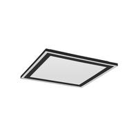 Plafonieră Cu Led    43/43/3,5 cm  - negru, Konventionell, plastic (43/43/3,5cm)
