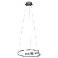 ZÁVESNÉ LED SVIETIDLO, 56/150 cm  - biela/chrómová, Design, plast (56/150cm) - Ambiente