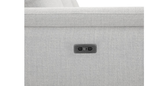 ECKSOFA  in Leinenoptik Hellgrau, Grauweiß  270/171 cm  - Schwarzchrom/Hellgrau, Design, Holz/Kunststoff (270/171cm) - Xora