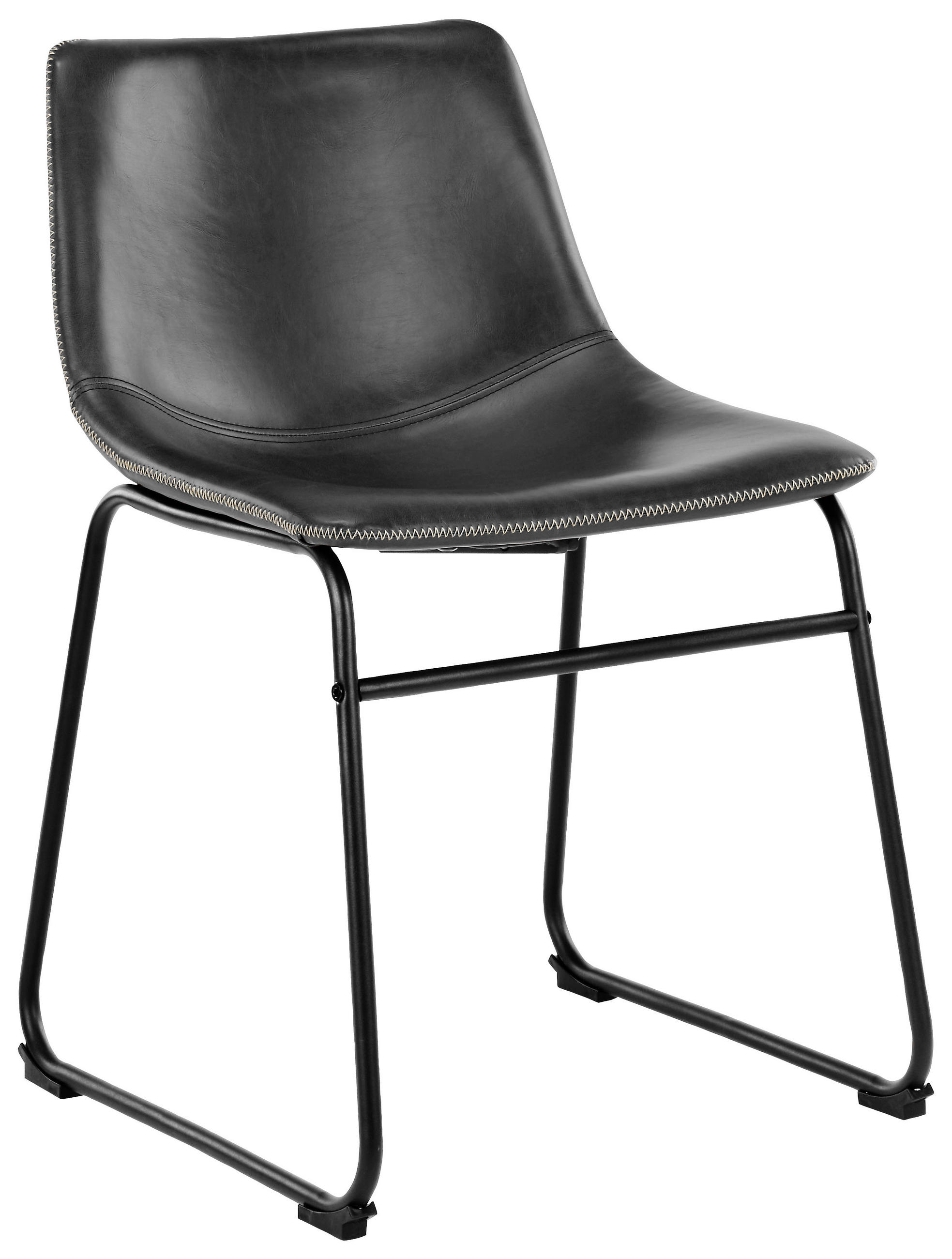 STOLICA  crna  tekstil      - crna/krem, Trend, tekstil/metal (48/78,5/56cm) - MID.YOU