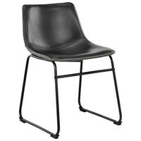 STOLICA  crna  tekstil      - crna/krem, Trend, tekstil/metal (48/78,5/56cm) - MID.YOU