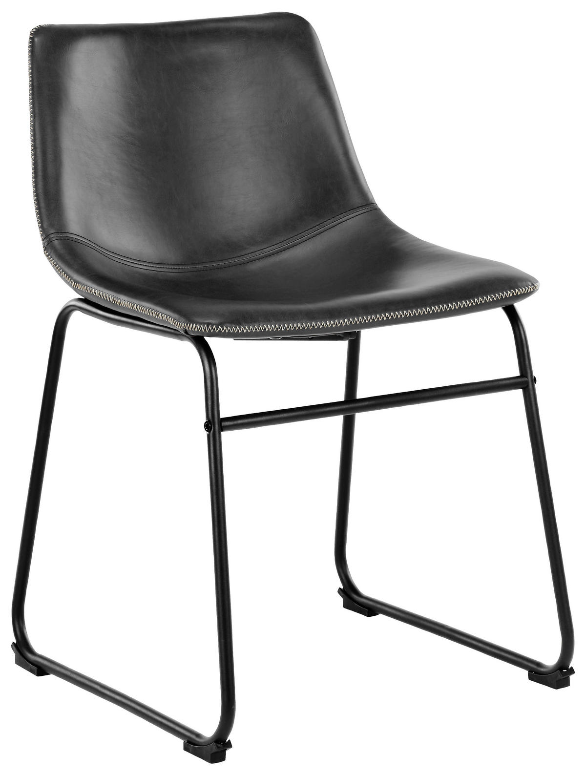 STOLICA  crna  tekstil      - crna/krem, Trend, tekstil/metal (48/78,5/56cm) - MID.YOU
