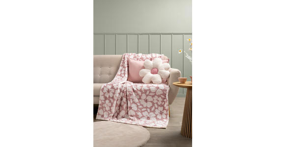 KUSCHELDECKE 150/200 cm  - Hellrosa/Weiß, Design, Textil (150/200cm) - Esposa