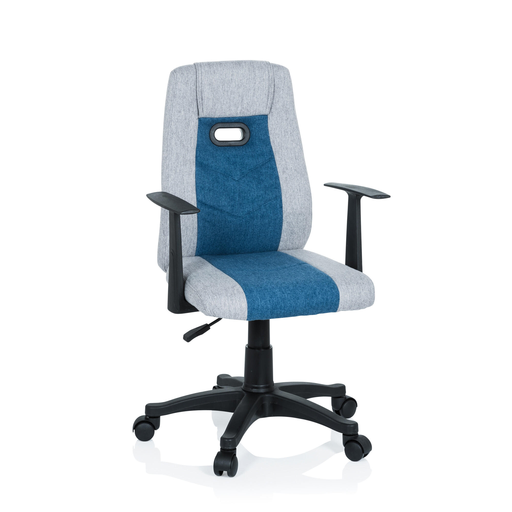 SNURRSTOL FÖR UNGDOMAR  i blå, grå  - blå/svart, Basics, plast (55/95-105/45cm) - MID.YOU