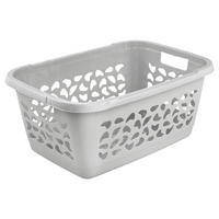 RUHÁSKOSÁR - szürke, Basics, műanyag (65/44/28cm)