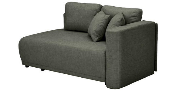 CHAISELONGUE Chenille Dunkelgrün - Dunkelgrün/Schwarz, KONVENTIONELL, Kunststoff/Textil (171/73/93cm) - Carryhome