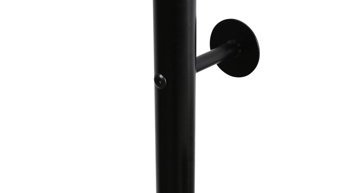 KLEIDERSTÄNDER in Schwarz 37/176/37 cm   - Schwarz, Basics, Kunststoff/Stein (37/176/37cm) - Carryhome