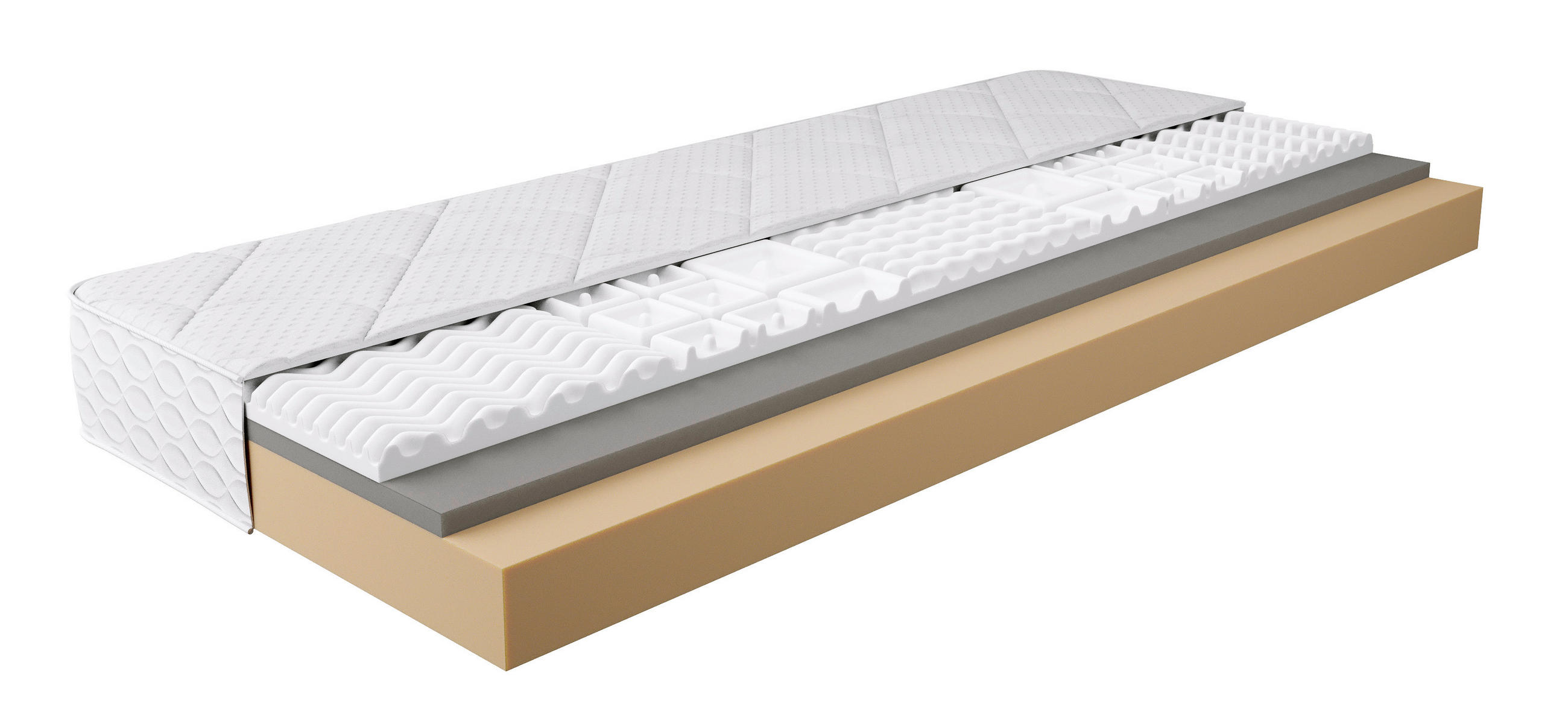 HIDEGHAB MATRAC - fehér, Basics, textil (140/200cm) - Cardo