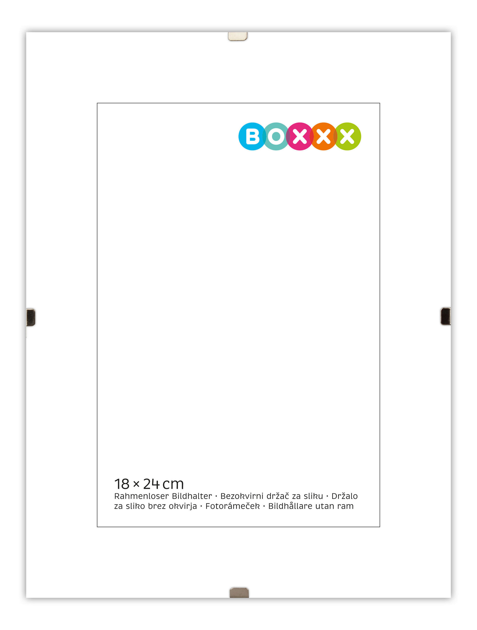 KLIPOVÝ RÁMEČEK, 1 foto 18 cm x 24 cm - čiré, Basics, sklo (24/18/1cm) - Boxxx