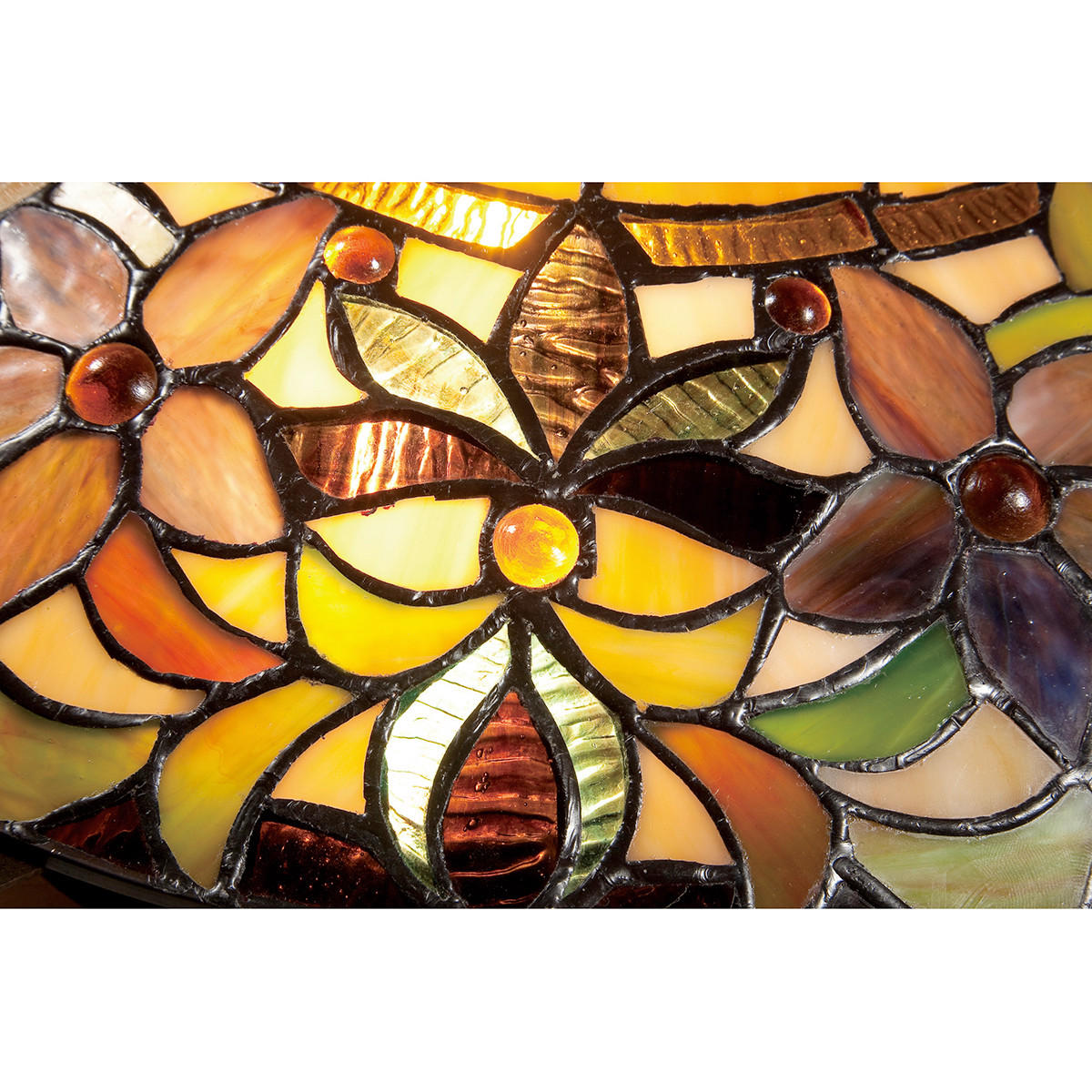 DECKENLEUCHTE Kami 42.1/15.1 cm   - Bronzefarben, KONVENTIONELL, Glas/Metall (42.1/15.1cm) - Elstead Lighting