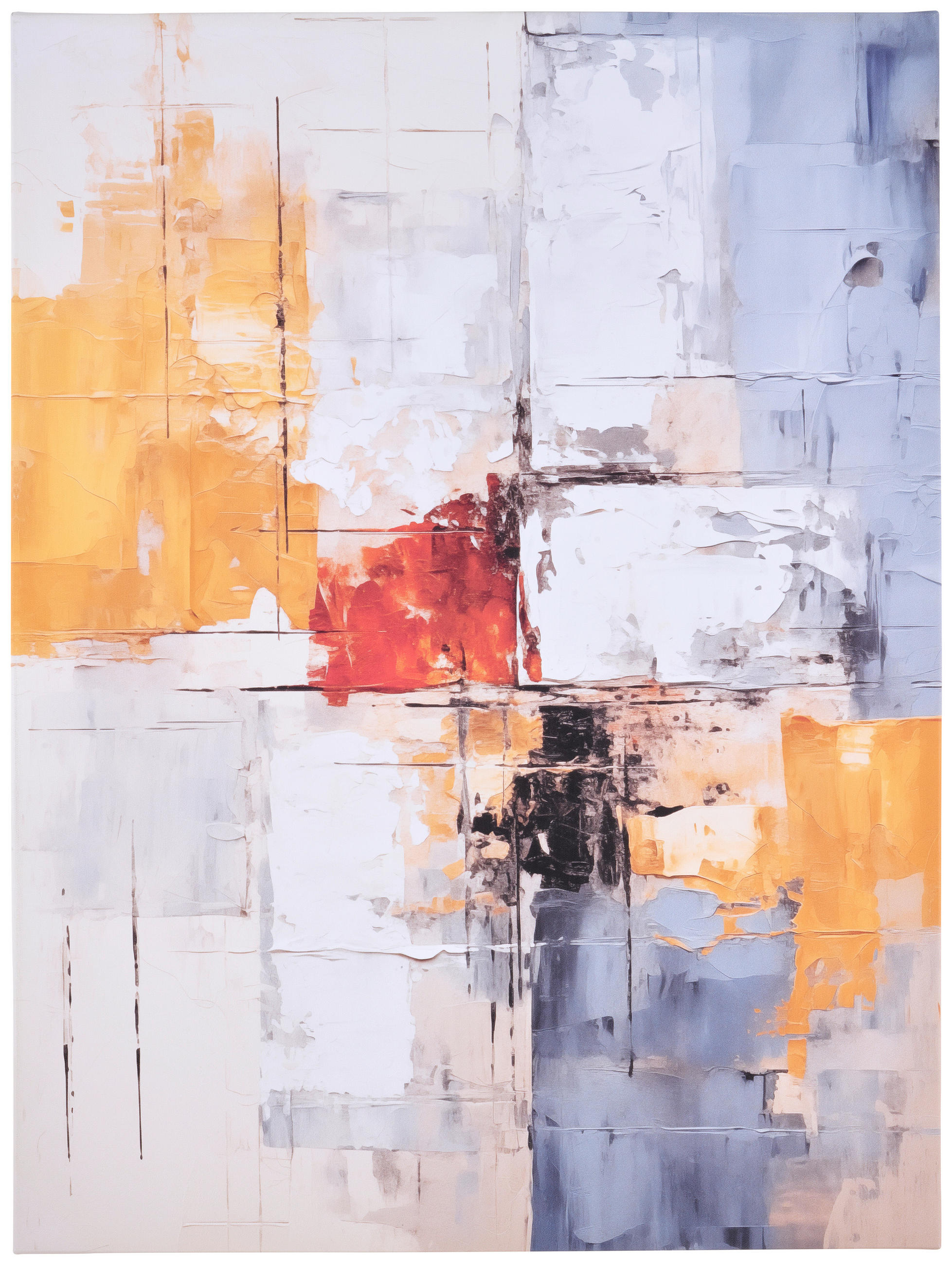 LEINWANDBILD Abstraktes 60/80 cm  - Multicolor, Basics, Holz/Papier (60/80cm)