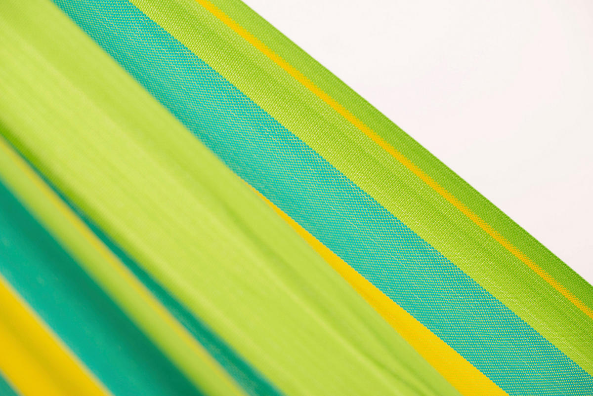 HÄNGEMATTE double outdoor  - Türkis/Gelb, KONVENTIONELL, Textil (160/350cm) - La Siesta