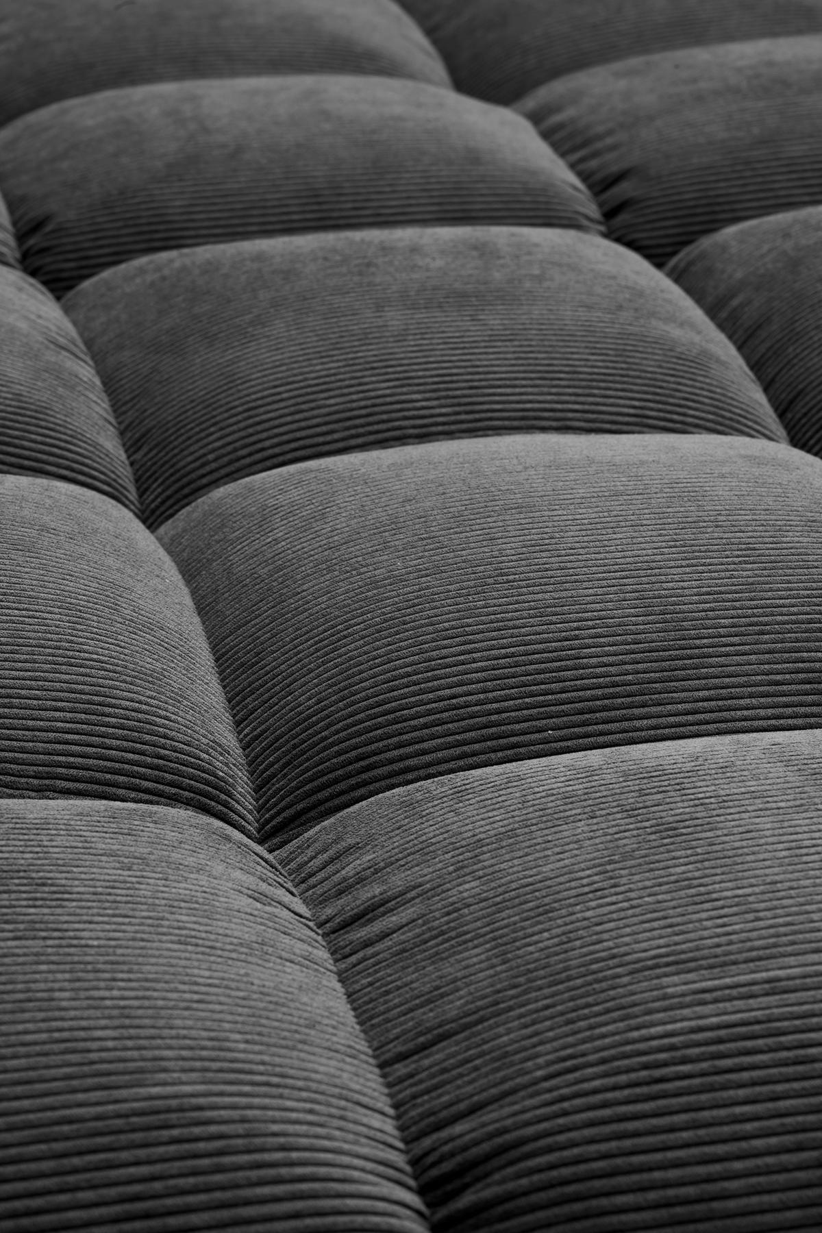 SESSEL in Feincord Anthrazit  - Anthrazit/Schwarz, Design, Holz/Textil (112/85/108cm) - Pure Home Lifestyle