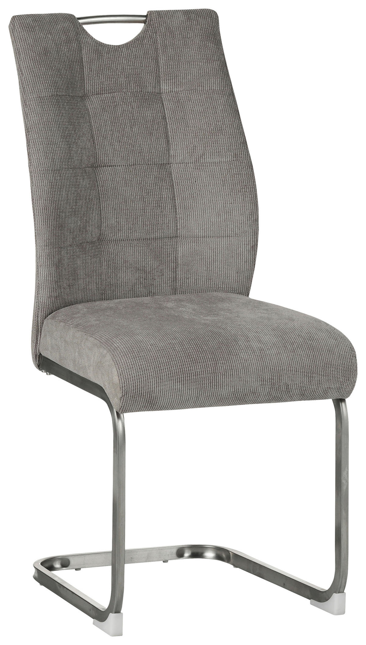 NIHAJNI STOL, kovina, tekstil bež  - barve kroma/bež, Design, kovina/tekstil (44/96/59cm) - Xora