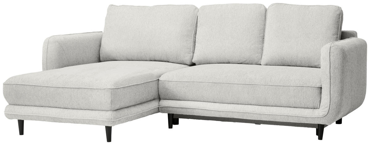 ECKSOFA in Struktur Naturfarben  - Schwarz/Naturfarben, Konventionell, Holz/Textil (170/247cm) - Carryhome