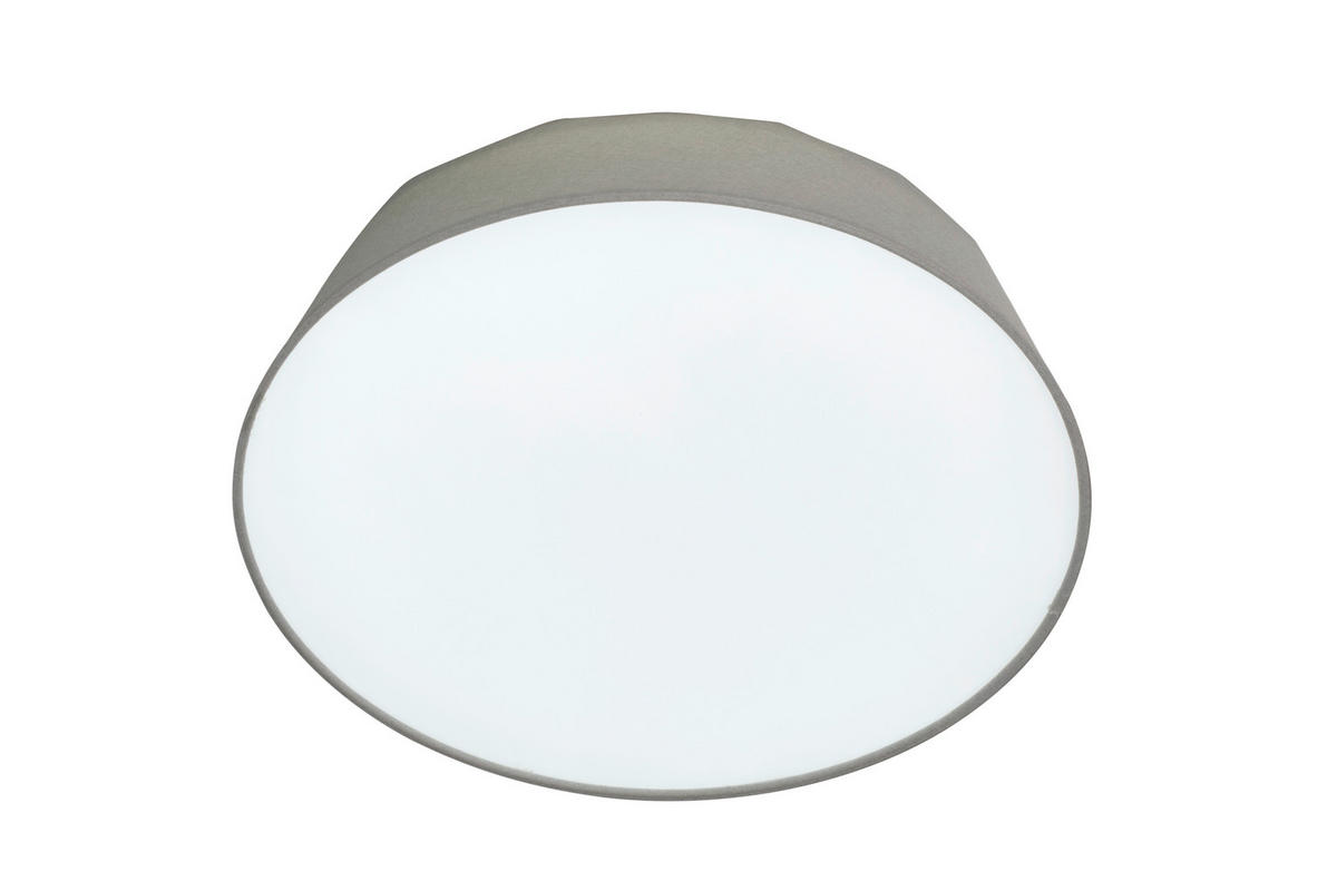 LED-DECKENLEUCHTE 40/12,7 cm   - Hellgrau, Basics, Kunststoff/Textil (40/12,7cm) - Novel