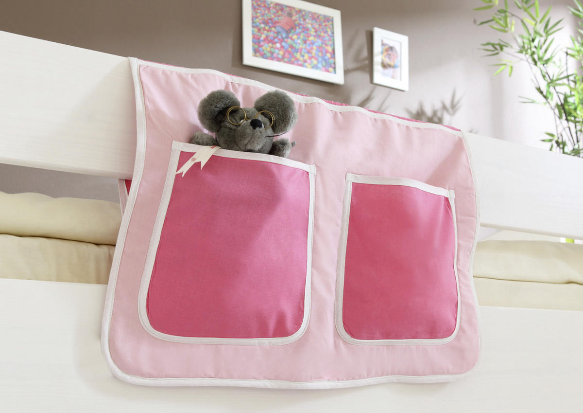 BETTTASCHE - Hellrosa/Rosa, KONVENTIONELL, Textil (56/32/2cm) - MID.YOU