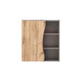 HÄNGESCHRANK 60/64/20 cm  - Eiche Wotan/Graphitfarben, Natur, Holzwerkstoff (60/64/20cm) - Xora