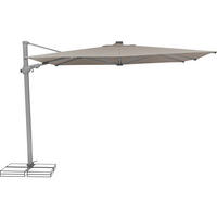 AMPELSCHIRM 300 cm  - Taupe/Silberfarben, Basics, Textil/Metall (300/300cm) - Suncomfort by Glatz