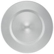 PLATZTELLER 34 cm - Silberfarben, KONVENTIONELL, Glas (34cm) - NOVEL