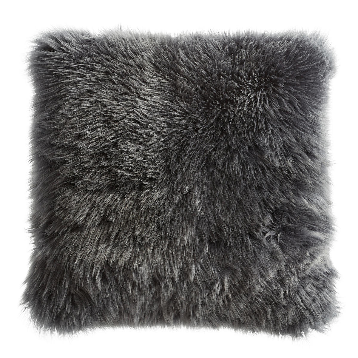 KISSENHÜLLE OTAGO 40/40 cm  - Anthrazit, Basics, Textil/Fell (40/40cm) - Esposa