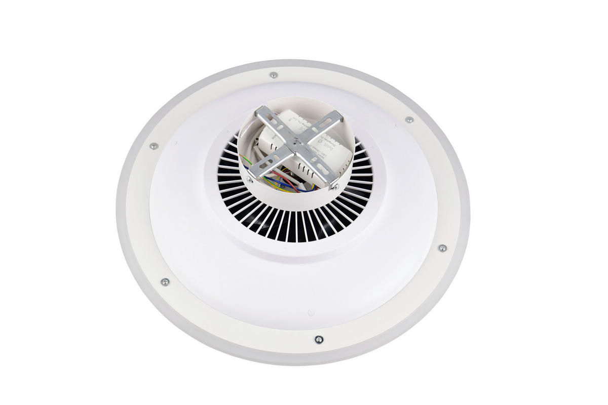 DECKENVENTILATOR - Weiß, Design, Kunststoff (48.5/17cm)
