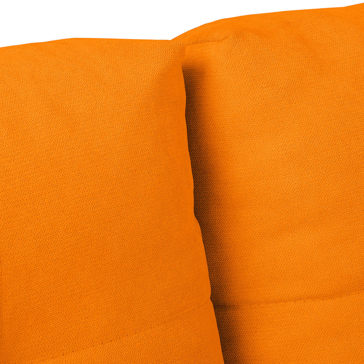 ECKSOFA in Mikrofaser Gelb  - Gelb/Silberfarben, Design, Textil/Metall (256/175cm) - Livetastic