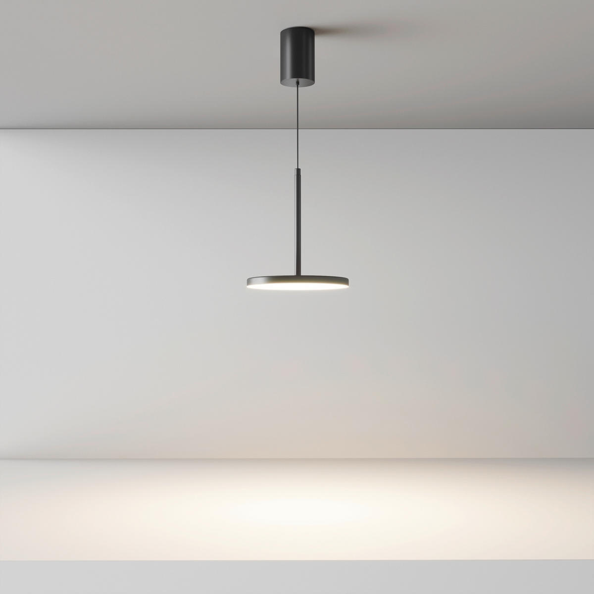 PENDELLEUCHTE Plato 18.5/195 cm  - Schwarz, Design, Metall (18.5/195cm) - MAYTONI