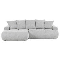 ECKSOFA in Flachgewebe Greige  - Greige/Schwarz, Konventionell, Kunststoff/Textil (175/276cm) - Carryhome