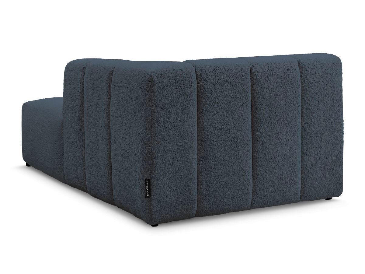 SOFAELEMENT ANNECY Bouclé Dunkelblau  - Schwarz/Dunkelblau, MODERN, Kunststoff/Textil (120/72/170cm)