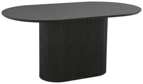 ESSTISCH Eiche furniert rechteckig Schwarz  - Schwarz, LIFESTYLE, Holz/Holzwerkstoff (160/75/90cm) - MID.YOU