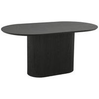 ESSTISCH Eiche furniert rechteckig Schwarz  - Schwarz, LIFESTYLE, Holz/Holzwerkstoff (160/75/90cm) - MID.YOU
